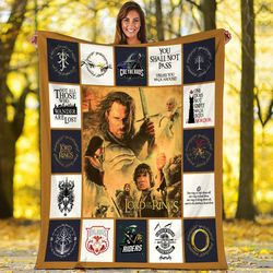 the lord of the rings fleece blanket lotr aragorn gandalf frodo baggi