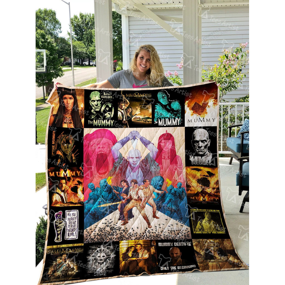 The Mummy Fleece Blanket Rick O'Connell Anck-su-namun Evelyn O'Connell Fleece Blanket The Mummy Movie Throw Blanket Couch Sofa.jpg