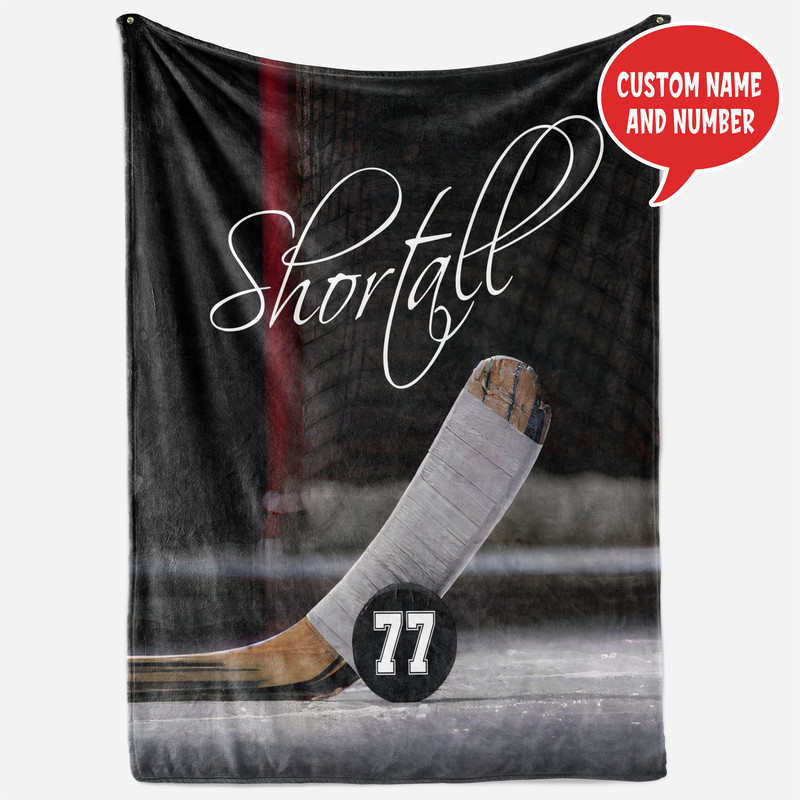 Personalized Name and Number Ice Hockey Blanket Hockey Blanket for Son, Grandson, for Boys Custom Name Birthday Gift for Hockey Lovers.jpg