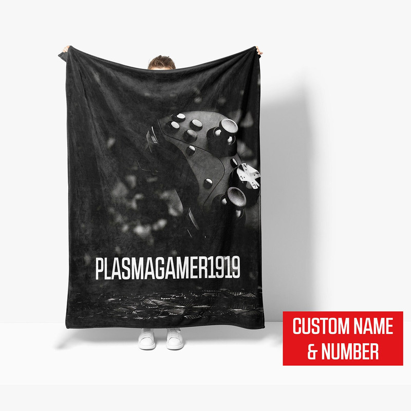 Customized Gaming Blanket, Video Game Blanket, Custom Name Blanket, The Best Game Player Blanket, Gamer Blanket, Blanket Gift For Gamer.jpg