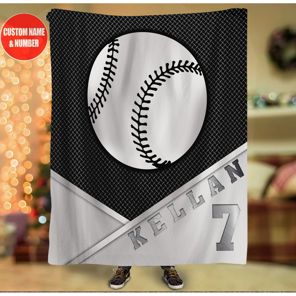 Customized Name Baseball Blanket, Baseball Blanket, Baseball Gifts For Men, Boys Baseball Gifts, Personalized Gifts, Birthday Gifts For Men.jpg