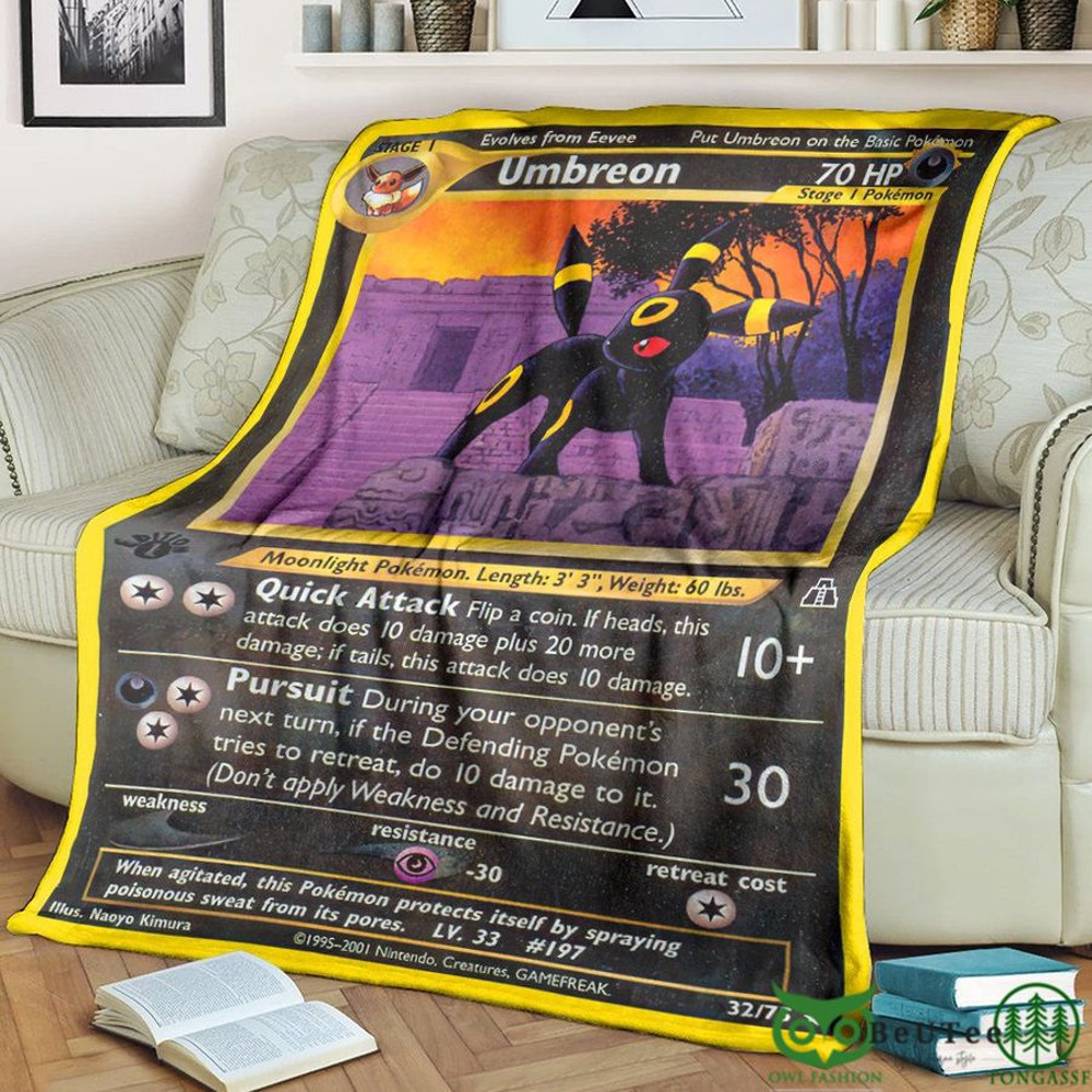 Anime PKM Umbreon Neo Discovery Custom Soft Blanket.jpg