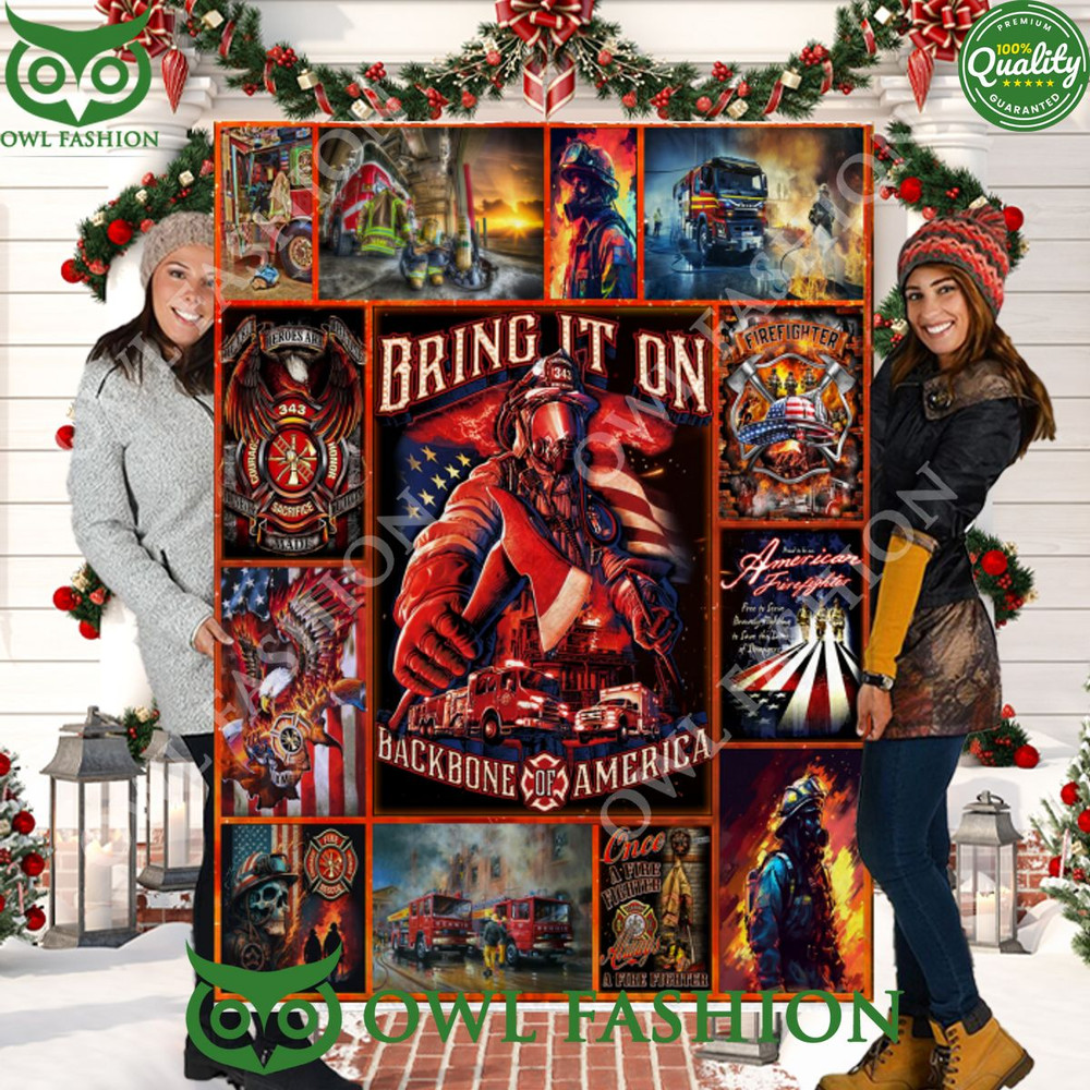 Bring it on Backborn America Firefighter Blanket.jpg