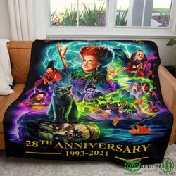 hocus pocus 28th anniversary premium fleece blanket