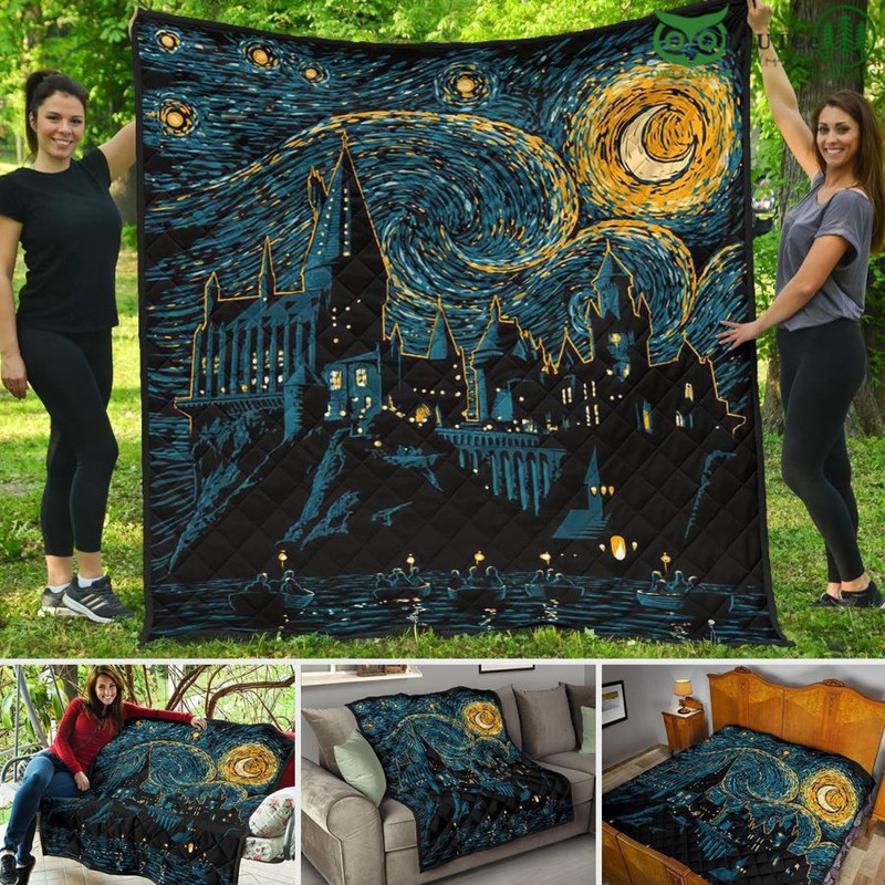 Mystery Wizarding World Hogwarts School Harry Potter Quilt Blanket.jpg
