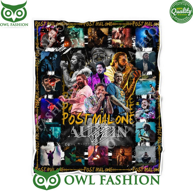 Post Malone Tour 2023 Austin Blanket Fleece Printed.jpg