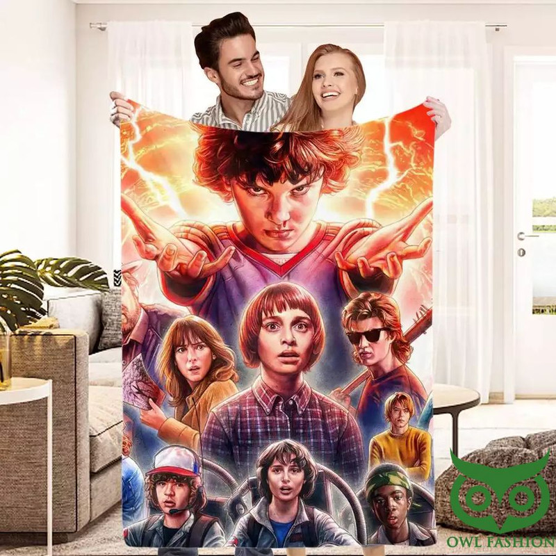 Stranger Things Characters Classic Blanket.jpg