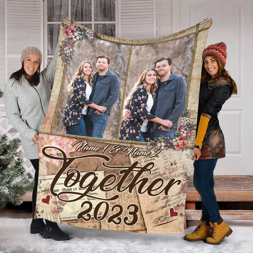 Personalized Photo Couple Blanket, Mothers Day Gift, Custom Photo Collage Blanket, Memorial Blanket,Blanket Mother's Day Fleece Mink Blanket.jpg