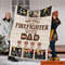 Personalized Firefighter Dad Blanket, Fireman Dad And Son Daughter Blanket, Call Me Dad Firefighter, Gift For Dad, Firefighter's Lover Gift.jpg