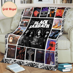 black sabbath fleece blanket for rock n roll fan gift idea