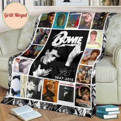 david bowie fleece blanket music fan gift idea