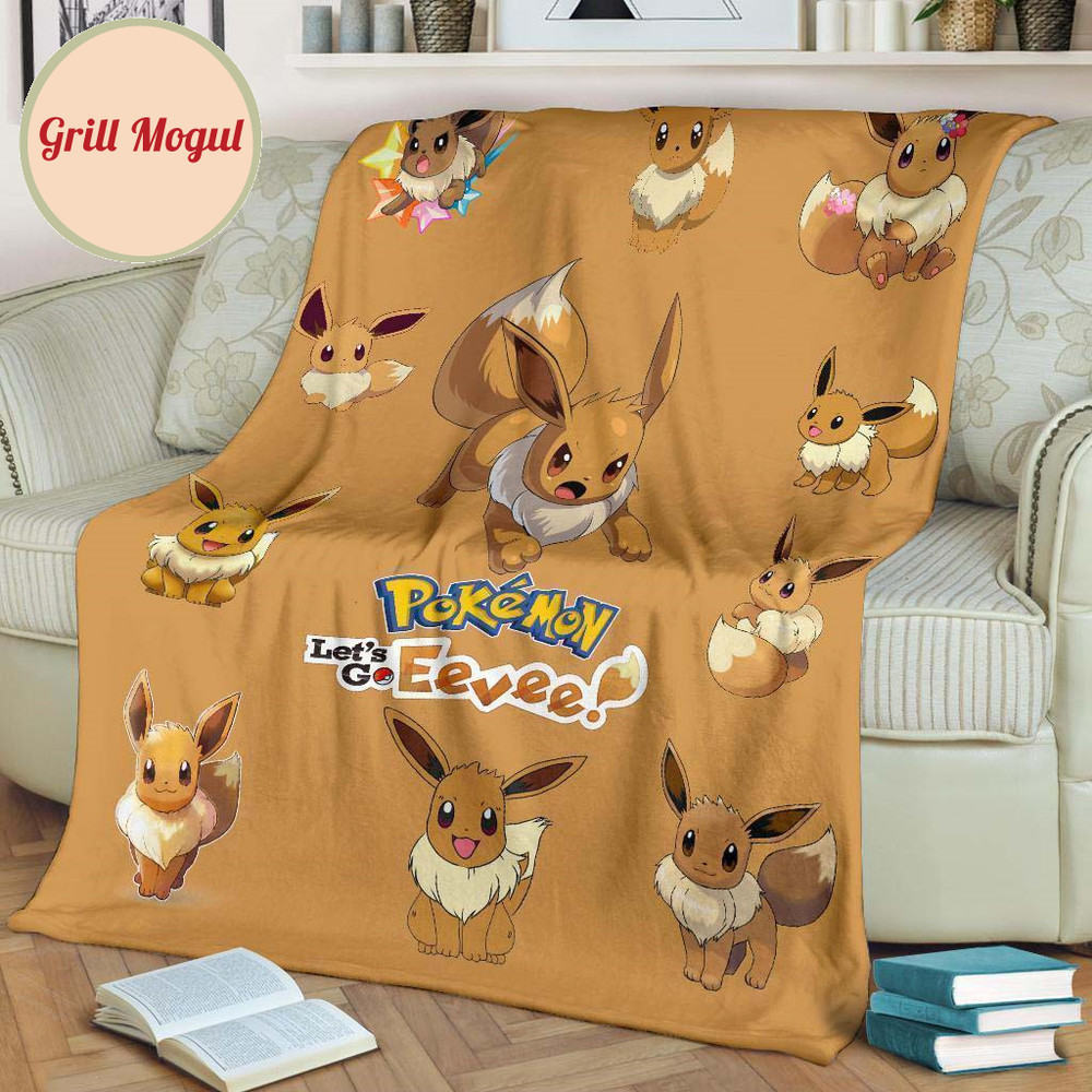 Eevee Fleece Blanket For Fan Gift.jpg