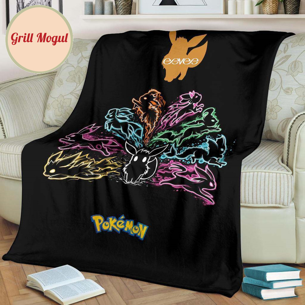 Eevee Fleece Blanket Funny For Fan.jpg