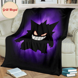 gengar fleece blanket for fan gift idea