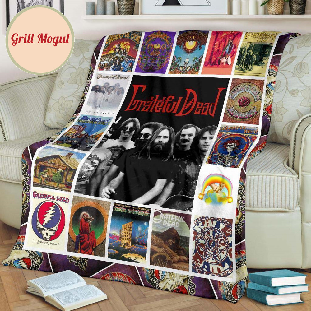 Grateful Dead Fleece Blanket Music Band Fan Gift Idea.jpg