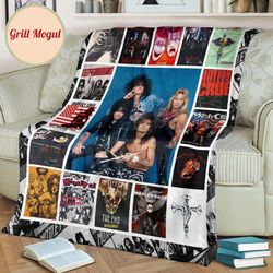 motley crue fleece blanket for music band fan gift idea