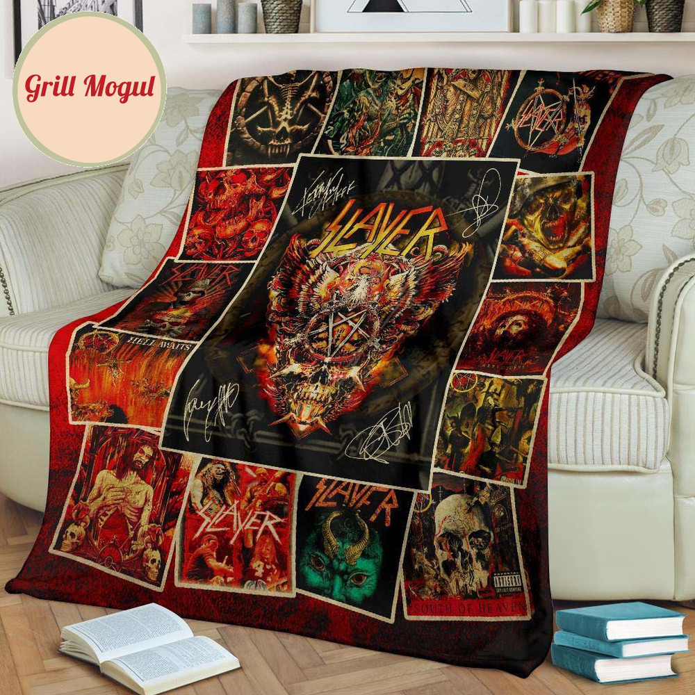 Slayer Rock Band Fleece Blanket Fan Gift Idea.jpg