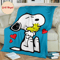 Snoopy and Woodstock Blue Fleece Blanket Gift For Fan.jpg