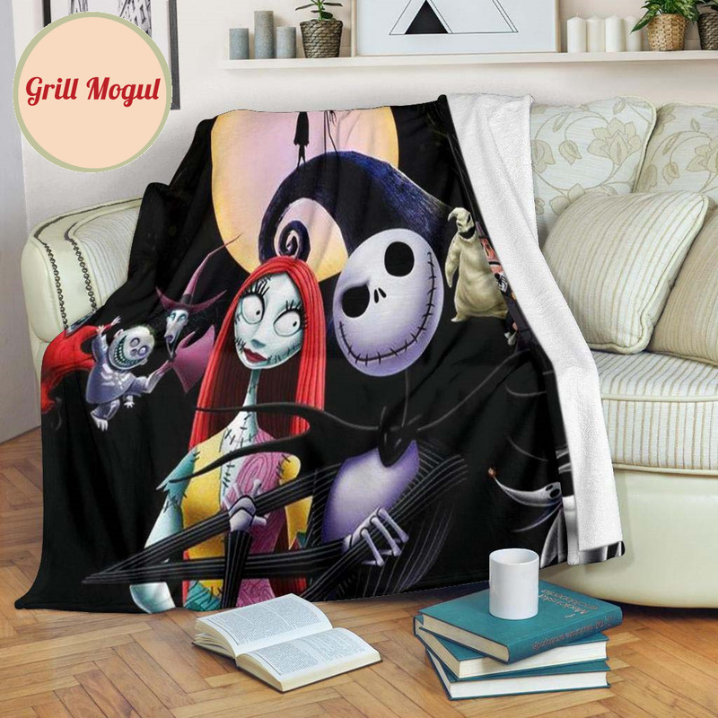 The Nightmare Before Christmas Fleece Blanket For Bedding Decor.jpg