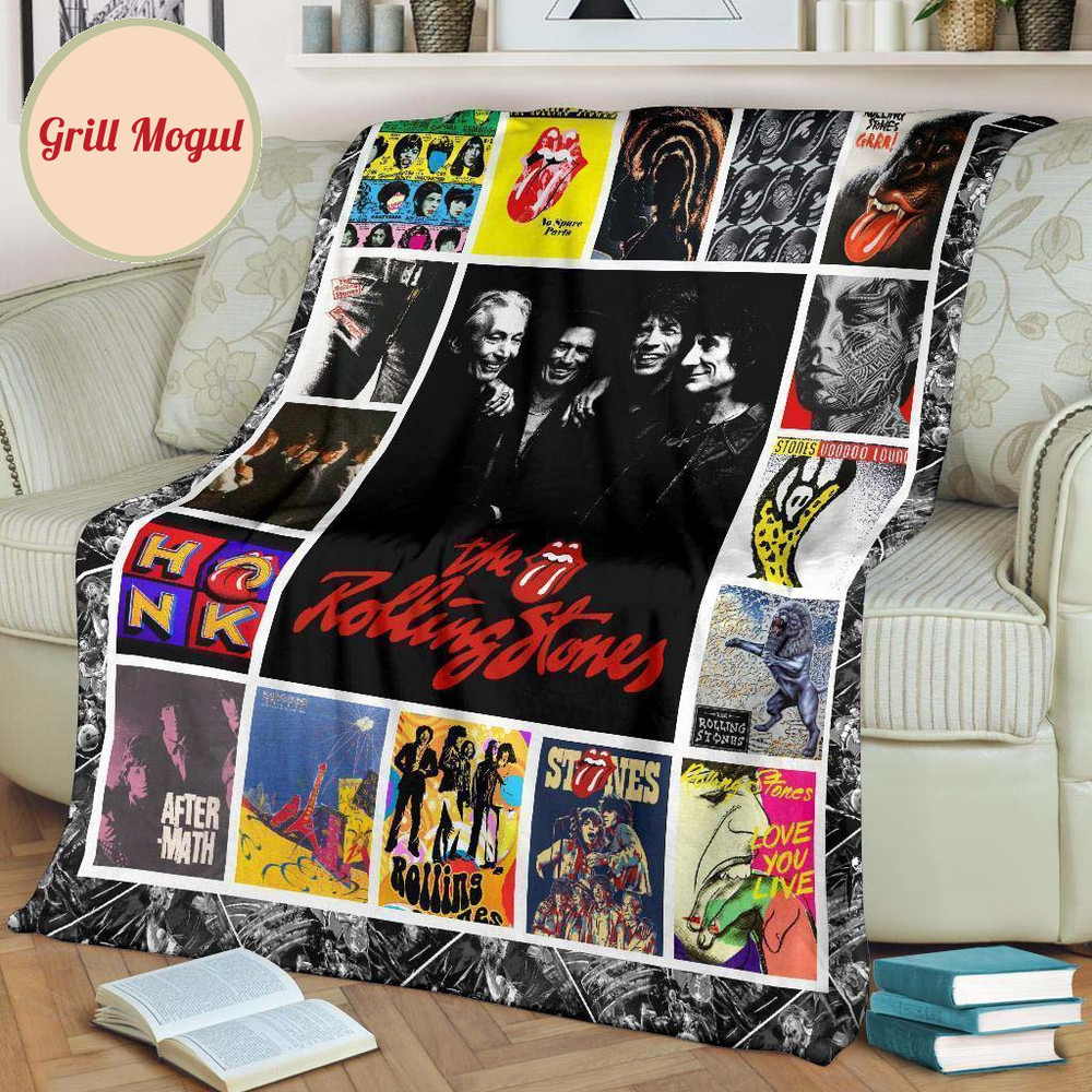 The Rolling Stones Fleece Blanket Music Fan Gift Idea.jpg