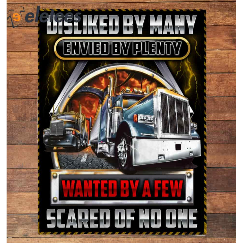 Disliked By Many Envied By Plenty Wanted By A Few Scared Of No One Blanket.jpg