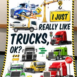 i just really like truck ok blanket