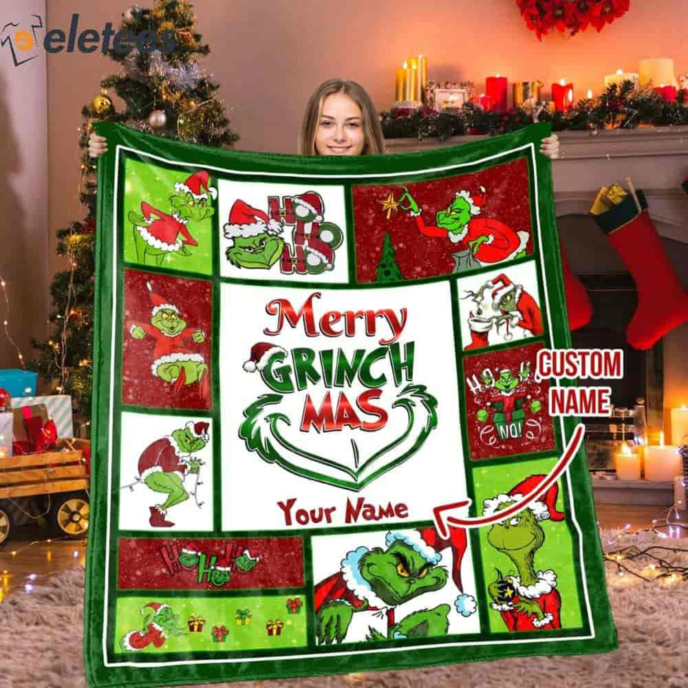 Merry Grinchmas Custom Name Blanket.jpg