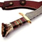 Buy Now Damascus Steel Bowie Kukri Knife