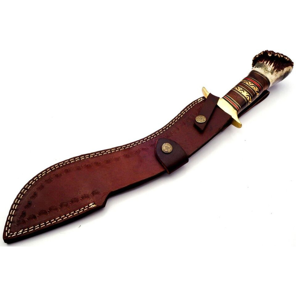 Buy Now Damascus Steel Bowie Kukri Knife