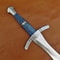 Custom Handmade Carbon Steel Blade Celtic Leaf Sword Hunting Sword Camping 0