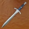 Custom Handmade Carbon Steel Blade Celtic Leaf Sword Hunting Sword Camping 2