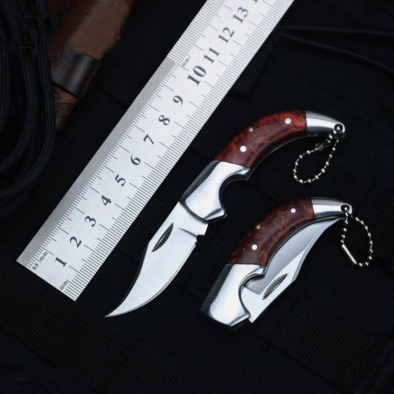Mini Pocket Knife Folding Blade Pocket Knife Hunting Camping Survival EDC Tool 2