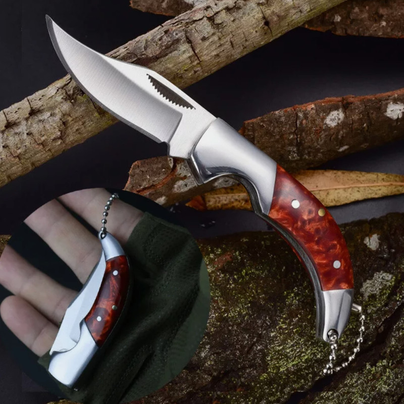 Mini Pocket Knife Folding Blade Pocket Knife Hunting Camping Survival EDC Tool 4