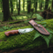 Handmade D2 Steel Custom Bowie Knife – 4.5 Razor-Sharp Blade, Padauk Wood Handle, Leather Sheath