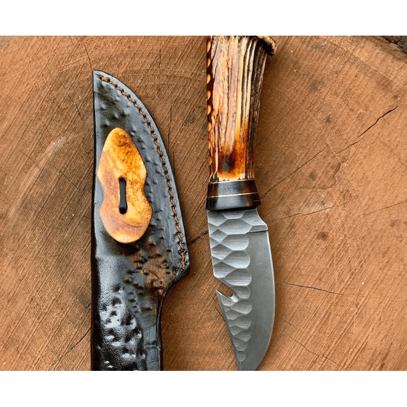 Buy Now Hand Forged Carbon Steel Skinner Knife