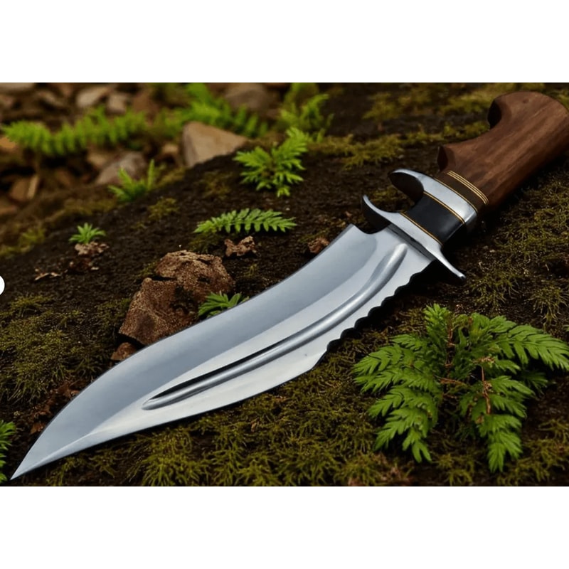 Buy Copper Damascus Hunting Bowie Knife