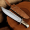 Buy Copper Damascus Hunting Bowie Knife