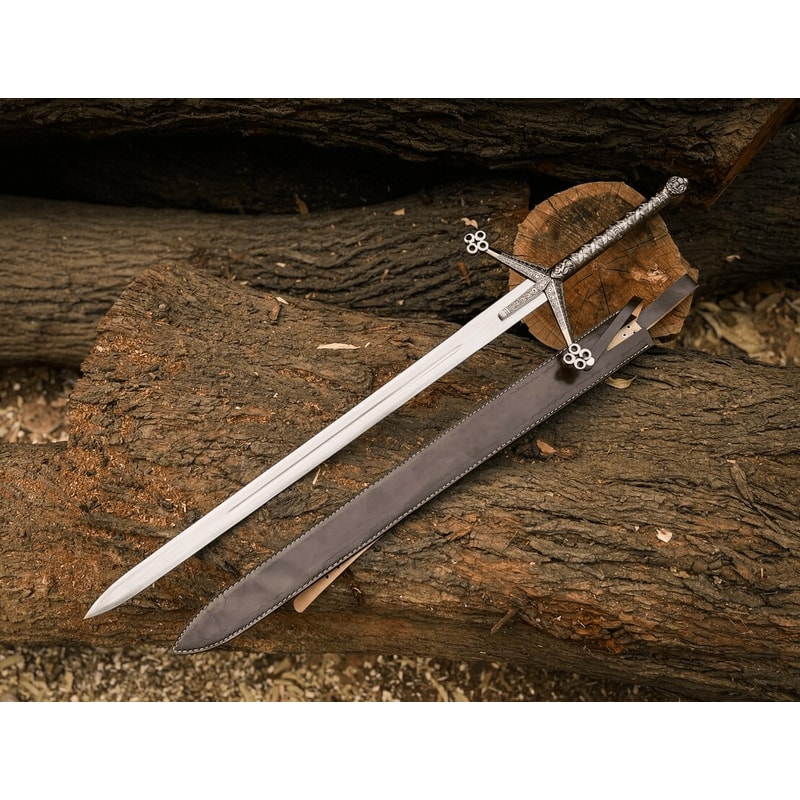 Handmade Scottish Claymore Sword 40 Inch Highland Medieval Master Sword Husband Gift BF Gift 0