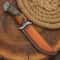 Premium Damascus Hunting Knife Full Tang Fixed Blade Survival Knife With Sheath 2