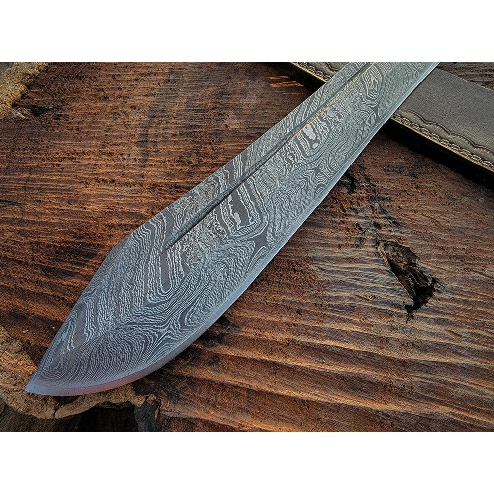 Premium 18 Inch Damascus Machete Hunting Camping Collector Gift 3