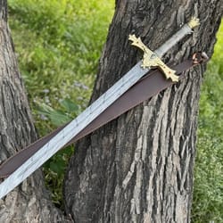 premium royal serpent sword damascus steel fantasy collector display blade