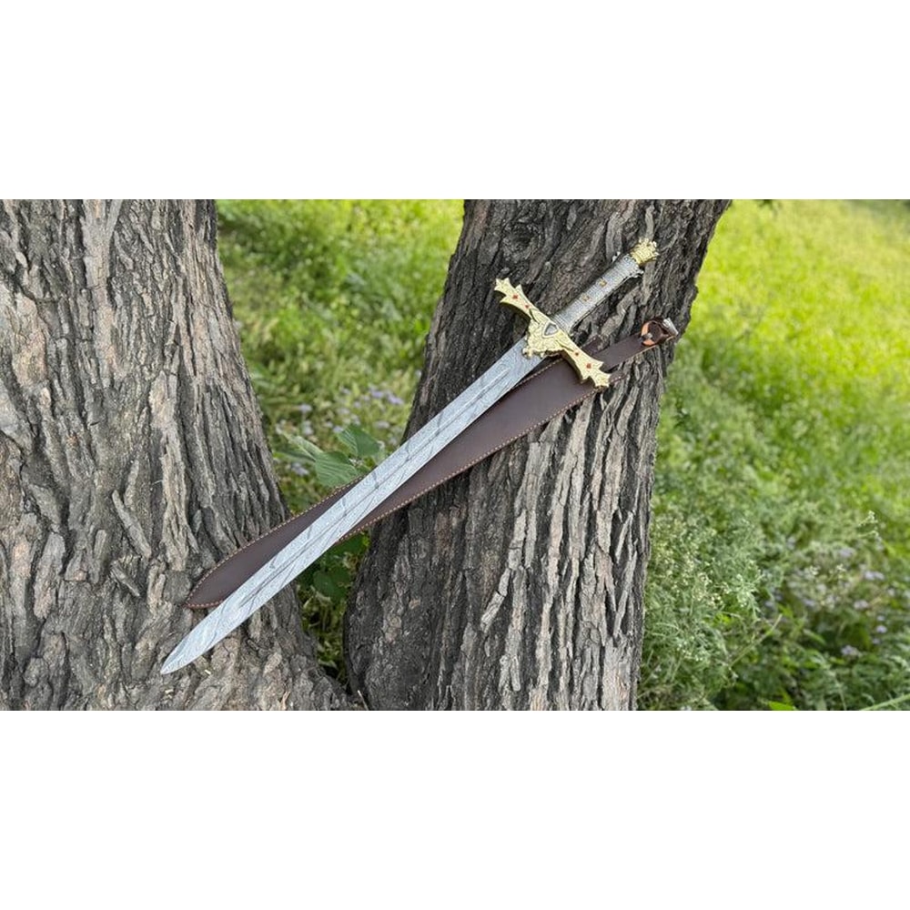 Premium Royal Serpent Sword Damascus Steel Fantasy Collector Display Blade 3
