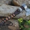 Premium Engraved Viking Axe High Carbon Steel Hatchet With Leather Sheath 2