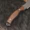 Handmade Hunting Knife EDC Full Tang Camping Knife Fixed Blade Survival Knife With Leather Sheath 2