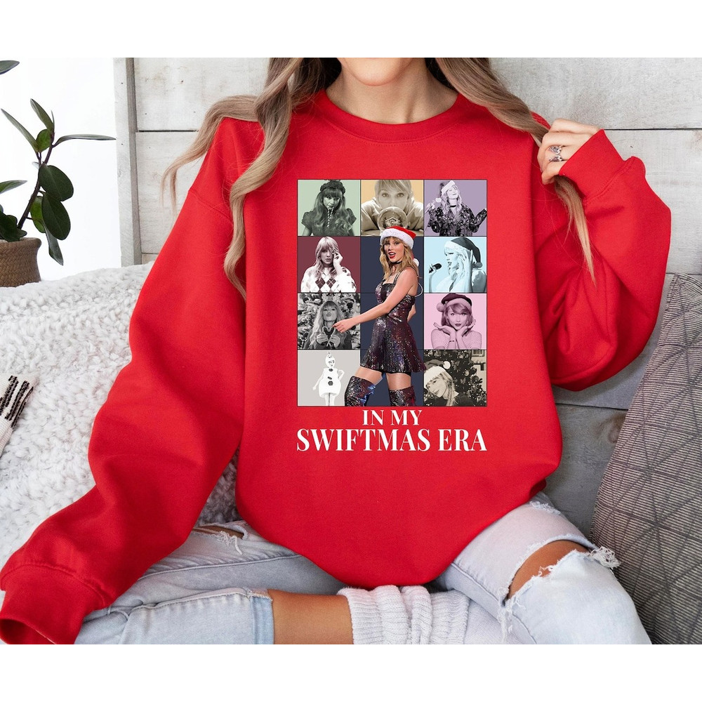 Merry Swiftmas Sweatshirt, Christmas Taylor's Version Tshirt, In My Swiftmas Era Shirt, Taylor Swiftie Christmas Sweater, Eras Tour Merch