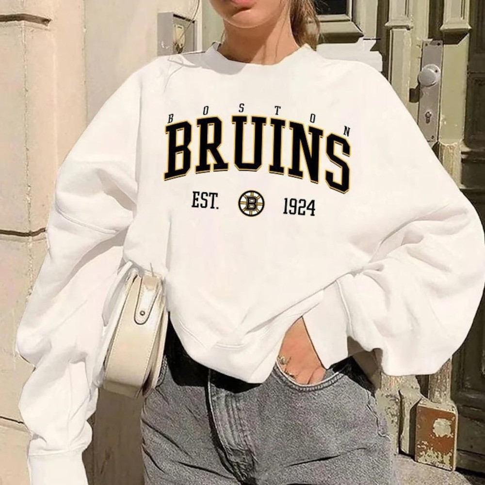 Boston Bruins Sweatshirt, Vintage Style Boston Bruins Shirt, NHL Sweatshirt, Boston Bruins NHL Tee