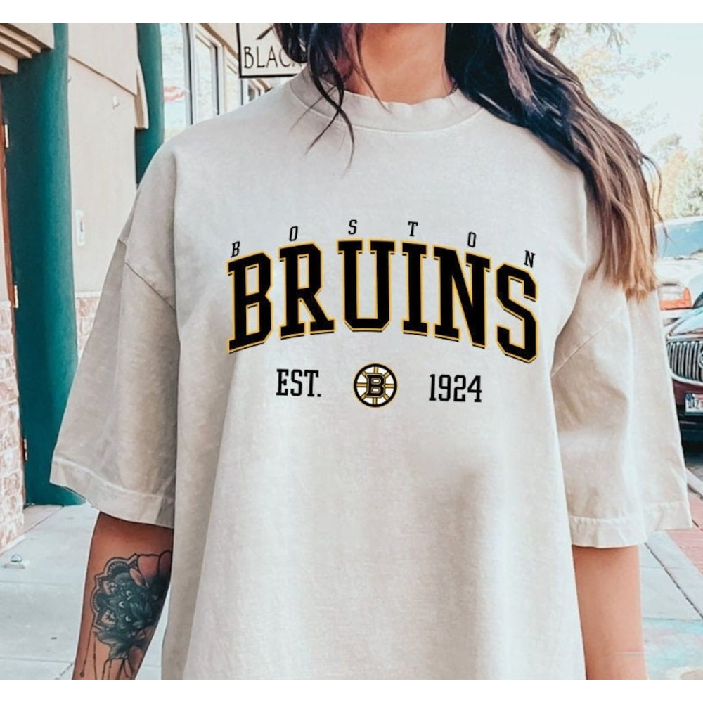 Boston Bruins Sweatshirt, Vintage Style Boston Bruins Shirt, NHL Sweatshirt, Boston Bruins NHL Tee