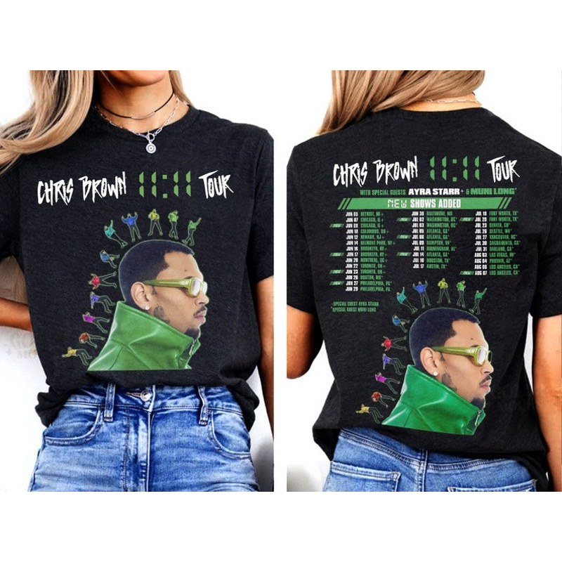 Chris Brown 11:11 Tour 2024 Shirt, Chris Brown Tour 2024 Shirt, Chris Brown shirt, Chris Brown shirt for men women