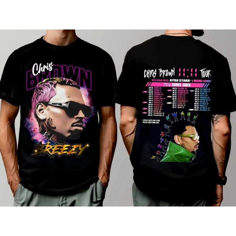 Chris Brown 11:11 Tour 2024 Shirt, Chris Brown Tour 2024 Shirt, Chris Brown shirt, Chris Brown shirt for men women