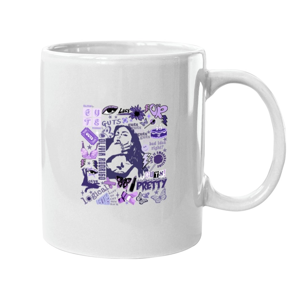 Olivia Rodrigo Vintage Guts Tour 2024 Mugs - Concert Merch1.jpeg